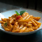 Penne Arrabbiata with Shawarma