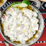 Breakfast bowls: hummus, foul, fatteh and labneh